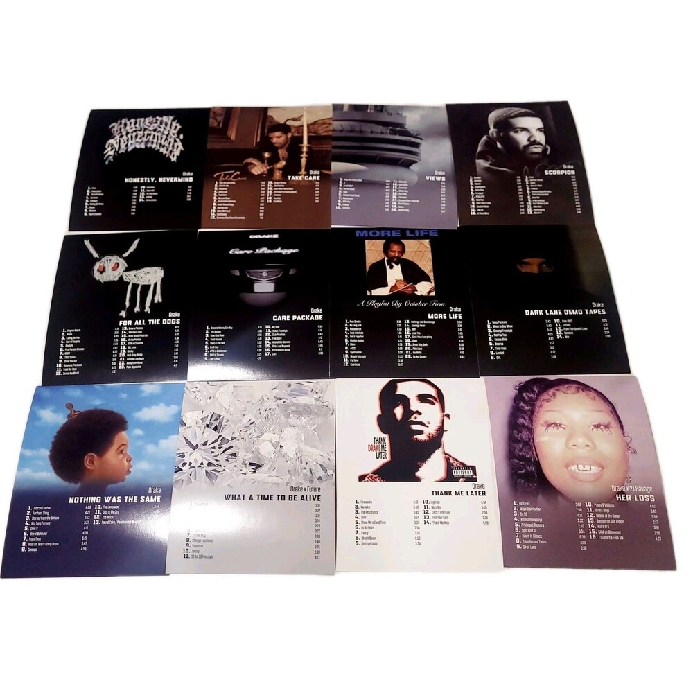 Drake Discography Album Cover Poster 12pcs 8x10 Wall Art Room Decor NEW iceman